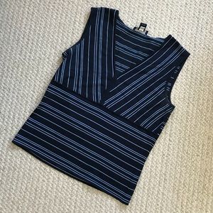 Ann Taylor Sleeveless V-neck Knit Top